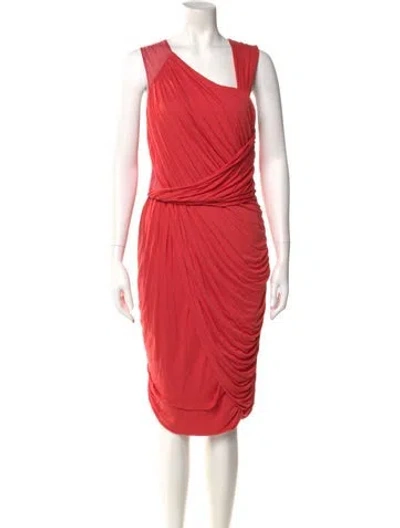 Pre-owned Fendi Vintage Midi Length Dress In Pink