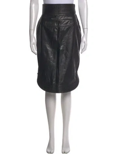 Pre-owned Fendi Vintage Midi Length Skirt In Black