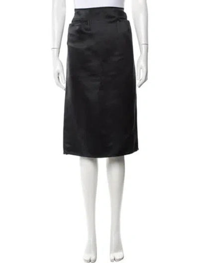 Pre-owned Fendi Vintage Midi Length Skirt In Black