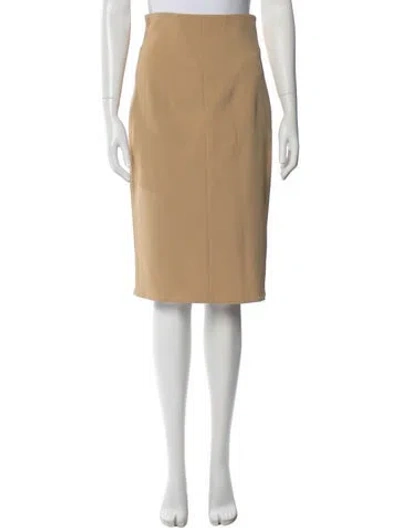 Pre-owned Fendi Vintage Midi Length Skirt In Brown
