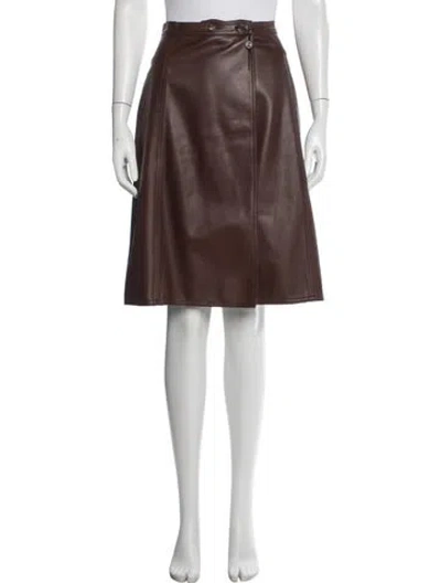 Pre-owned Fendi Vintage Midi Length Skirt In Brown