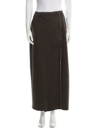 Pre-owned Fendi Vintage Midi Length Skirt In Green