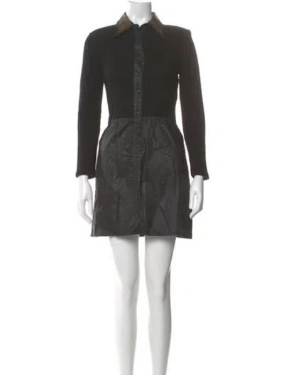 Pre-owned Fendi Vintage Mini Dress In Black