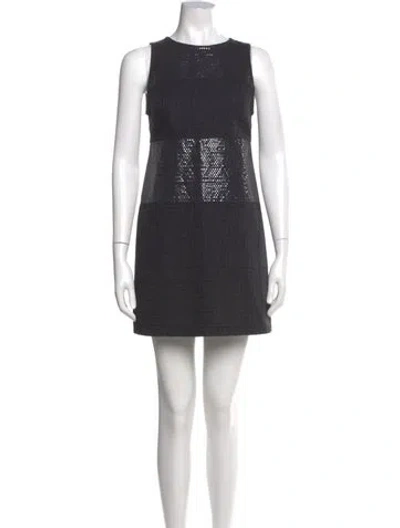 Pre-owned Fendi Vintage Mini Dress In Black