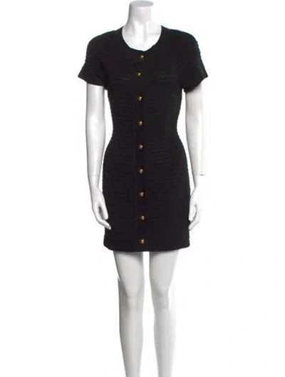 Pre-owned Fendi Vintage Mini Dress In Black
