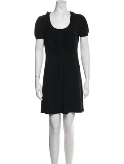 Pre-owned Fendi Vintage Mini Dress In Black