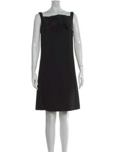 Pre-owned Fendi Vintage Mini Dress In Black