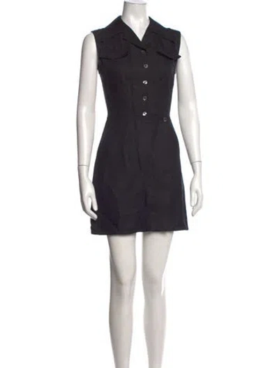 Pre-owned Fendi Vintage Mini Dress In Black