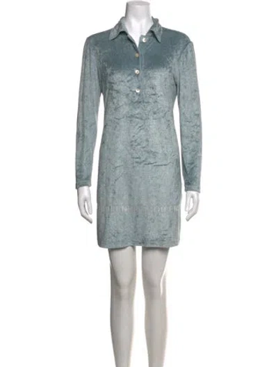 Pre-owned Fendi Vintage Mini Dress In Blue