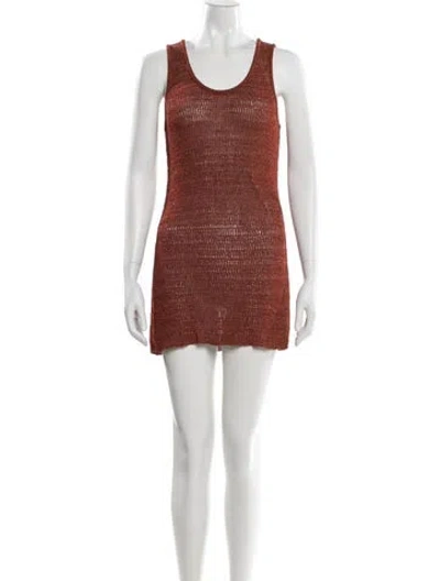 Pre-owned Fendi Vintage Mini Dress In Brown
