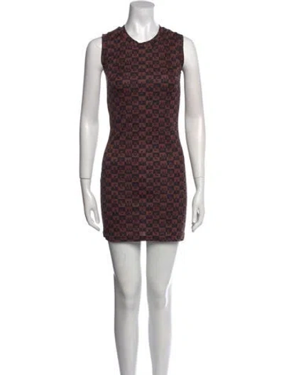 Pre-owned Fendi Vintage Mini Dress In Brown