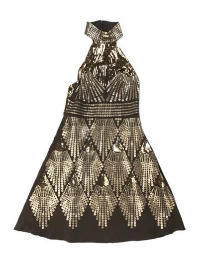 Pre-owned Fendi Vintage Mini Dress In Brown