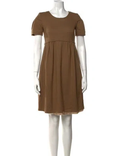 Pre-owned Fendi Vintage Mini Dress In Brown