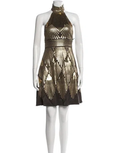 Pre-owned Fendi Vintage Mini Dress In Multi