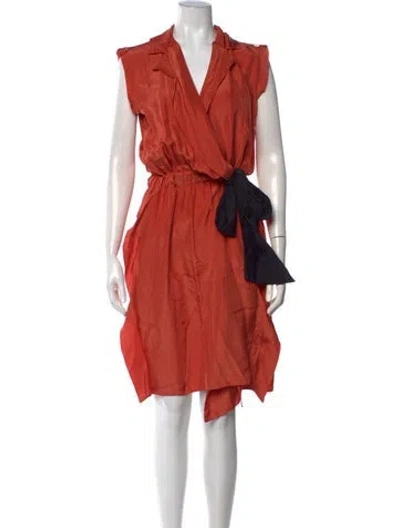 Pre-owned Fendi Vintage Mini Dress In Orange