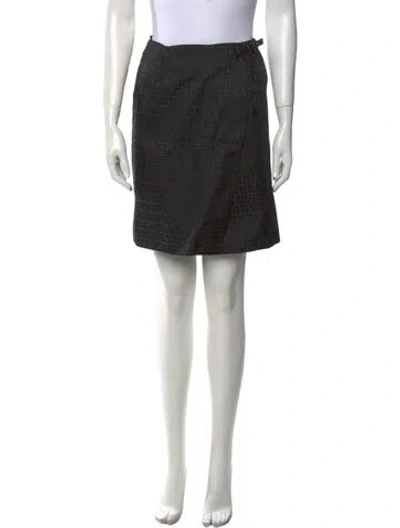 Pre-owned Fendi Vintage Mini Skirt In Black