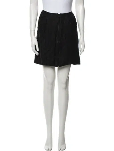 Pre-owned Fendi Vintage Mini Skirt In Black