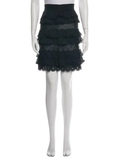 Pre-owned Fendi Vintage Mini Skirt In Black