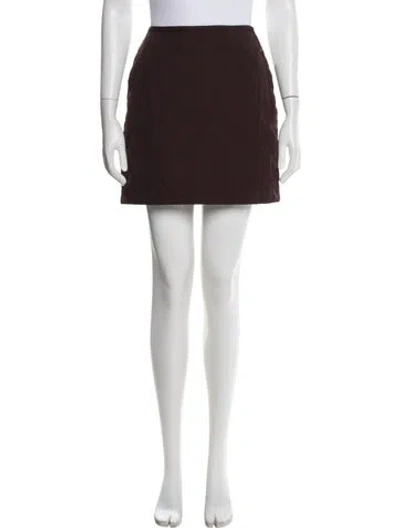 Pre-owned Fendi Vintage Mini Skirt In Brown