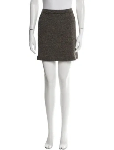Pre-owned Fendi Vintage Mini Skirt In Brown