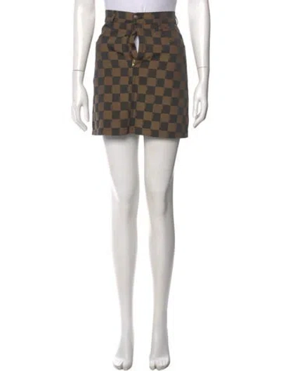 Pre-owned Fendi Vintage Mini Skirt In Multi