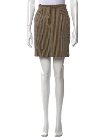 Pre-owned Fendi Vintage Mini Skirt In Neutral