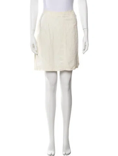 Pre-owned Fendi Vintage Mini Skirt In Neutrals