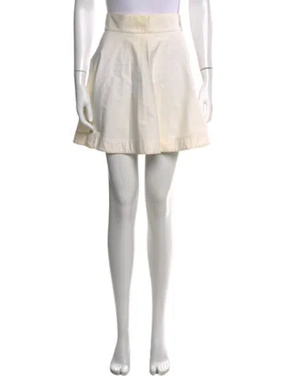 Pre-owned Fendi Vintage Mini Skirt In White