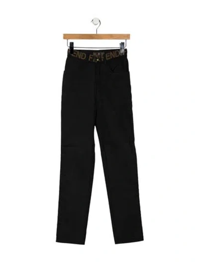 Pre-owned Fendi Vintage Skinny Leg Jeans In Black