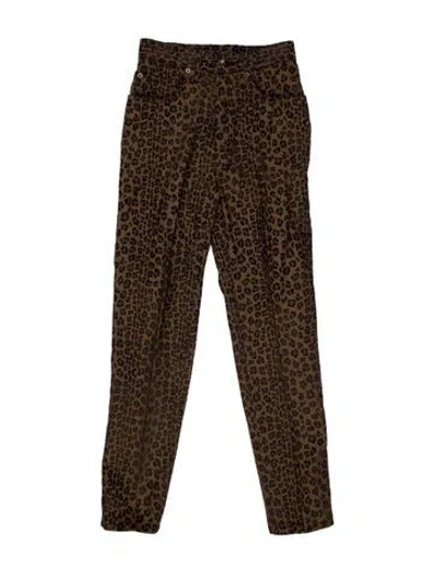 Pre-owned Fendi Vintage Skinny Leg Jeans In Brown