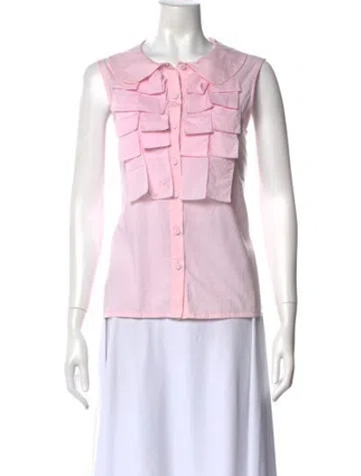 Pre-owned Fendi Vintage Sleeveless Blouse In Pink