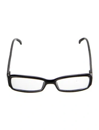 Pre-owned Fendi Vintage Square Eyeglasses In Black