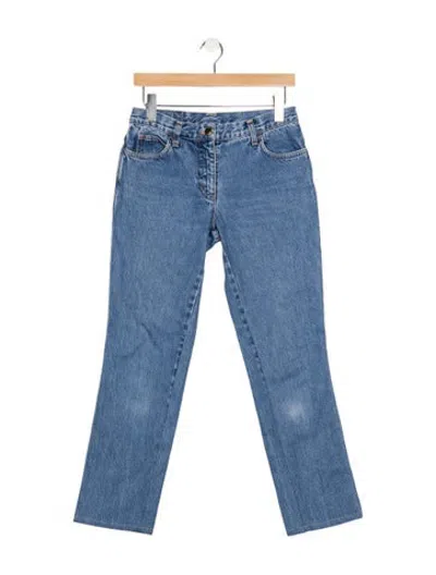 Pre-owned Fendi Vintage Straight Leg Jeans In Blue