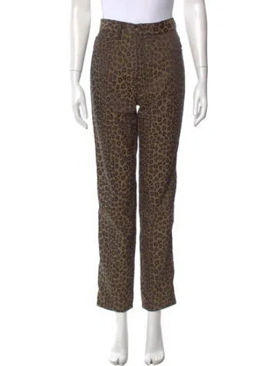 Pre-owned Fendi Vintage Straight Leg Jeans In Brown