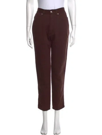 Pre-owned Fendi Vintage Straight Leg Jeans In Brown
