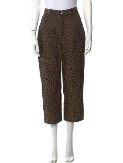 Pre-owned Fendi Vintage Straight Leg Jeans In Brown