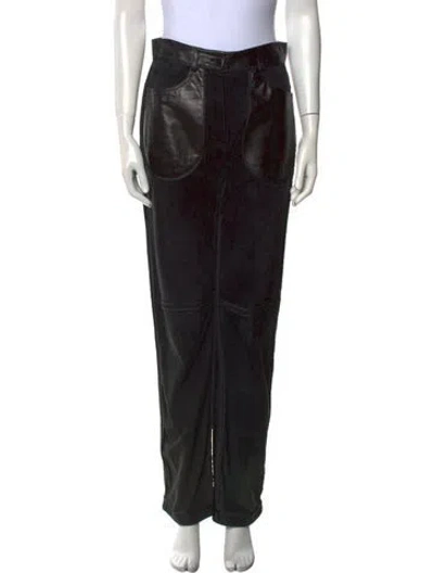 Pre-owned Fendi Vintage Straight Leg Pants In Black