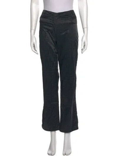 Pre-owned Fendi Vintage Straight Leg Pants In Black