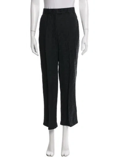 Pre-owned Fendi Vintage Straight Leg Pants In Black