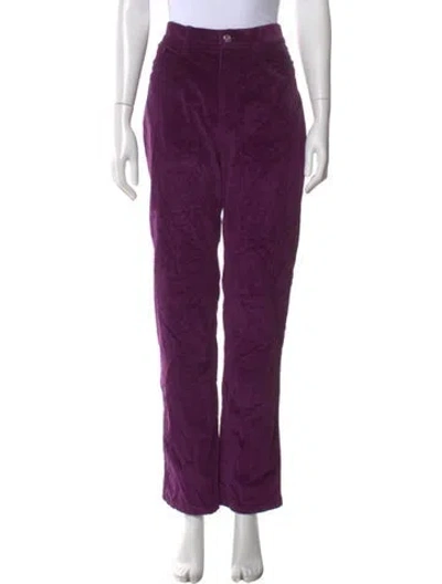 Pre-owned Fendi Vintage Straight Leg Pants In Purple