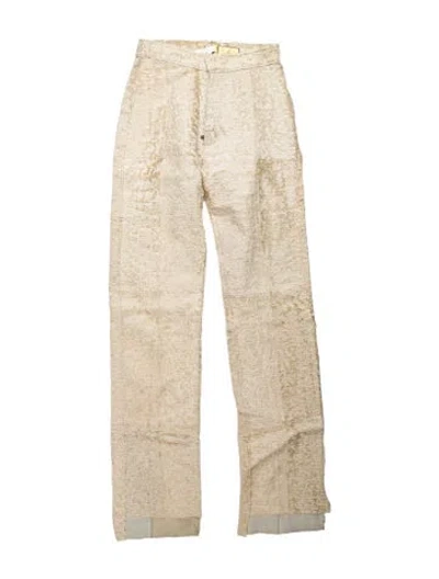 Pre-owned Fendi Vintage Straight Leg Pants W/ Tags In Neutrals