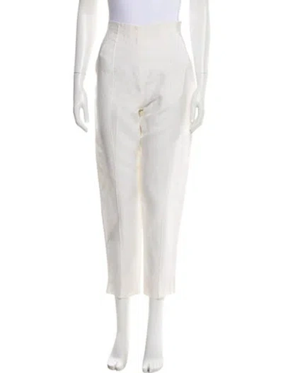Pre-owned Fendi Vintage Straight Leg Pants In White
