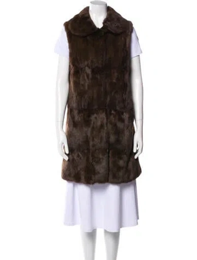 Pre-owned Fendi Vintage Vest In Brown