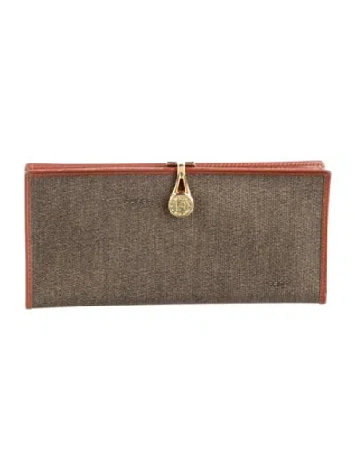 Pre-owned Fendi Vintage Wallet In Neutral