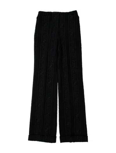 Pre-owned Fendi Vintage Wide Leg Pants In Blue