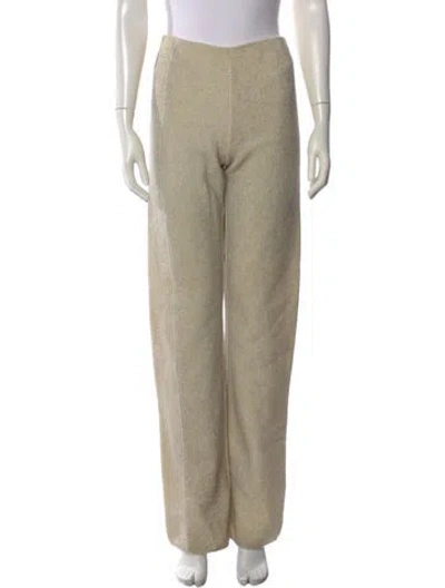 Pre-owned Fendi Vintage Wide Leg Pants W/ Tags In Neutral
