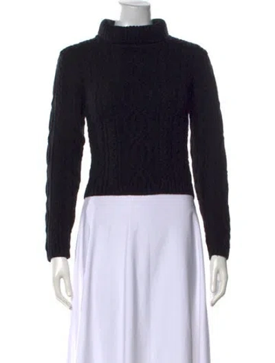 Pre-owned Fendi Vintage Wool Sweater In Black
