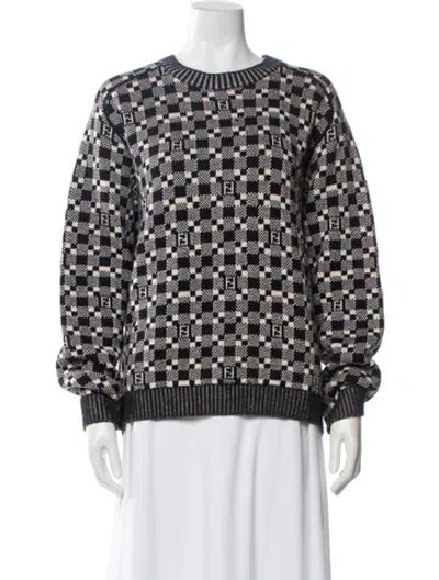 Pre-owned Fendi Vintage Wool Sweater In Neutral
