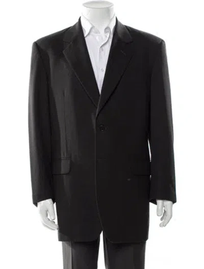 Pre-owned Fendi Virgin Wool Blazer In Blue