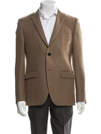 Pre-owned Fendi Virgin Wool Blazer In Neutral